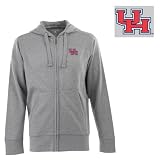 Houston Signature Full Zip Hooded Sweatshirt (Grey)