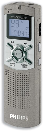 Childrens Toyshop  Electronics : Philips 7655 Digital Voice Tracer Dictation Machine 128Mb 66Hrs Recording Ref...