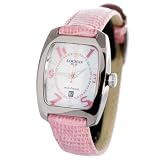 LOCMAN Watches:Locman Italy Titanio Tonneau Women's Pink Lizard Strap Watch