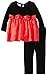 Bonnie Baby Baby Girls' Stretch Bodice To Dot Satin Skirt and Leggings