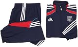 adidas Ol Ucl Pre Suit - Survêtement OL Presentation Suit Ligue des Champions Football Homme - Bleu marine / Rouge