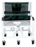 Shower Chair Commode – 22 Inch Width, Adjustable Height