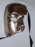 Silver Phantom of the Opera Venetian Mask