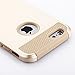 technext020 iPhone 6S Plus Gold Case, Non Slip iPhone 6 Plus Case Hard Plastic Silicone Protective Case Rubber Bumper Slim Heavy Duty Dual Layer Gold Cover