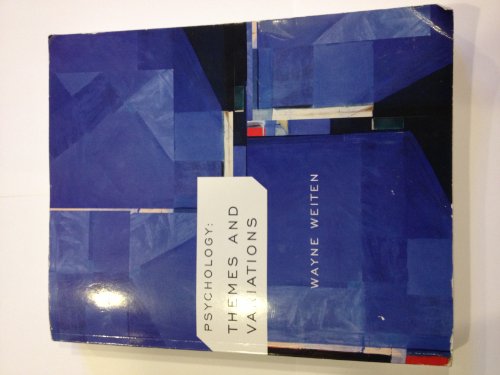 psychology themes and variations psychology themes and variations ninth edition