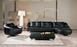 ONE NEW 4PCS CONTEMPORARY L-SHAPE SECTIONAL LEATHER SOFA SET BM-LH8402