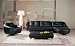 ONE NEW 4PCS CONTEMPORARY L-SHAPE SECTIONAL LEATHER SOFA SET BM-LH8402