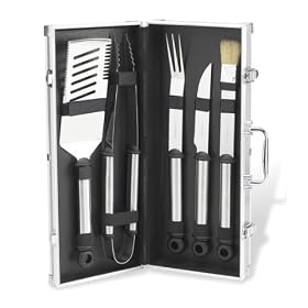 Picnic at Ascot 5-Piece Stainless Steel with Aluminum Carry Case by Picnic at Ascot