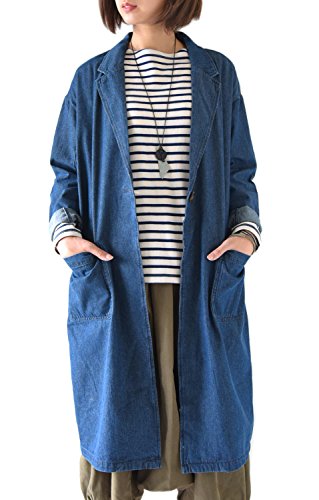 [アンドイット] and it_ ゆる デニム チェスターコート 羽織り ロング丈 アウター