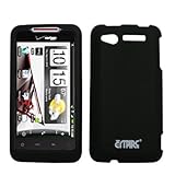 EMPIRE Black Rubberized Snap-On Cover Case for HTC Merge