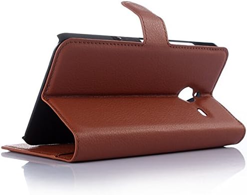 Lumia 640 XL Case, TTTK [Stand Feature] Wallet Leather Case with Stand, ID & Credit Card Pockets Flip Cover For Microsoft Lumia 640 XL (brown)