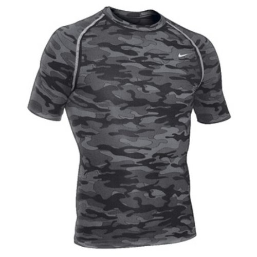 Nike T-Shirt Männer, camouflage/schwarz, L