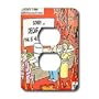 Londons Times Religion Heaven Hell Cartoons - No Caffeine This Is Hell - Light Switch Covers - 2 plug outlet cover