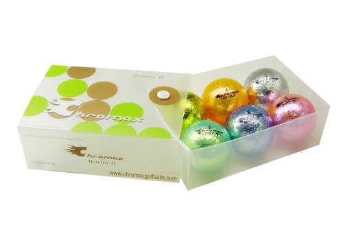 Chromax M1 Metallic Golf Balls-Six Pack