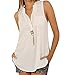 vanberfia Women's Casual Summer Women Blouse Tops Sleeveless Shirt