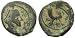 Nabataean Kingdom, Syllaeus and Aretas IV, 9 B.C.; Bronze AE 16
