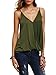ROMWE Women's V Neck Strappy Loose T-shirt Tank Top Vest Blouses