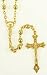 Wedding Rosary - 6mm Plastic Beads - 17" Gold Plated - IMPORTED FROM ITALY - Boxed