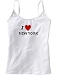 I LOVE NEW YORK - State Series - White Women's / Girls Camisole (Girlie / Babydoll)