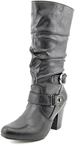 White Mountain Women's Ginger Boot,Black Smooth,11 B (M) US
