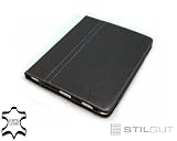 StilGut Scarsela Luxus Ledertasche in schwarz Tasche Hülle Case aus Leder Etui mit Stand- und Präsentationsfunktion für original Apple iPad Wifi + 3G