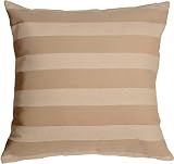Pillow Decor - Brackendale Stripes Cream Decorative Throw Pillow