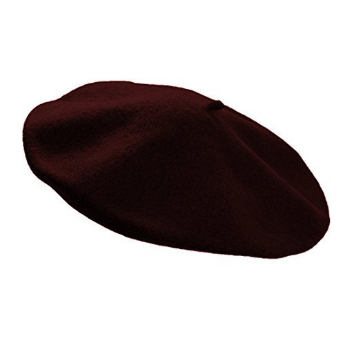 100% Wool Beret Parisian French Solid