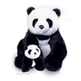 Mother & Baby Bamboo Pandas With Baby Carrier