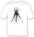 T-shirt with water, bending, spots, giraffe, drinking