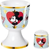 Eigenschaften United Labels 0106854 / United Labels 0106854 - Best of Mickey-Walk of Fame Eierbecher mit Salzstreuer Porzellan in prämierter Geschenkverpackung