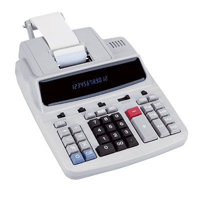 12-Digit Printing Calculator, Soft Touch, Two-Color, 9Wx12-3/4D CEB95010