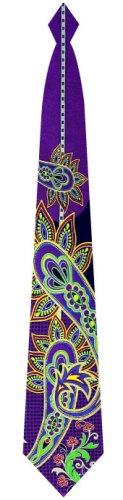 Purple Paisley Print