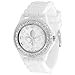 GP Designs Women's Rhinestone Fleur De Lis Silicone Watch