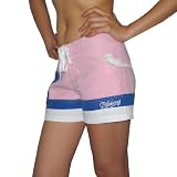 Womens BILLABONG SALMA Casual Beach & Surf Summer Shorts - Pink - Size: 1