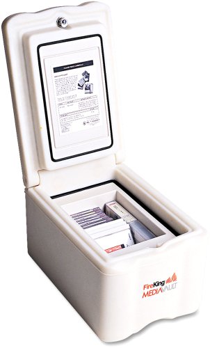 FireKing MV1000 MediaVault Insulated Key Lock Fire Safe 74lbs 11-58 x 17-12 x 10-12 White