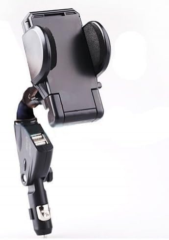 Xenda Universal Car Mount Lighter Charger Socket Plug in Holder Dock with Dual Charging USB Ports for iPhones, samsung, htc smartphones