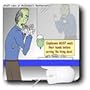Rich Diesslins Funny General Cartoons - Halloween - Zombie Restaurant Warnings - Mouse Pads