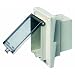 Arlington DBVR171C-1 Vertical Electrical Box with Weatherproof Cover for Rigid Siding, Clear, Dutch Lap