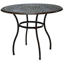 Big Sale Darlee Series 60 Cast Aluminum Patio Bar Table With Ice Bucket Insert - Antique Bronze