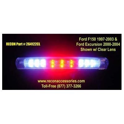 Recon 264118CL LED Third Brake Light Kit 2002-2006 Dodge RAM 1500 & 2003-2006 RAM 2500/3500 - Clear Lens