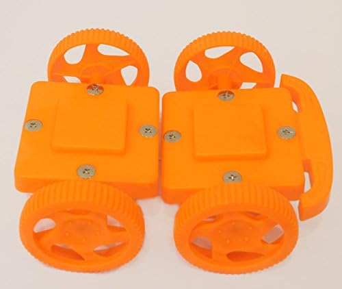 Herefind Children's Best Gift Magspace One Set Two Wheels-can Be Used with Magformers Sets Orange