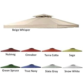 Reviews Garden Winds Universal 10 X 10 Two Tiered Replacement Gazebo Canopy Sale Angdjjh