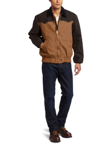 Hot Review !!!! for Carhartt Men's Quilted Flannel Lined Sandstone Santa Fe Jacket, Carhartt/Dark Brown, Medium