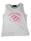 Next Concept - Toddler Girls Screen Painted Tank, White, Fuschia