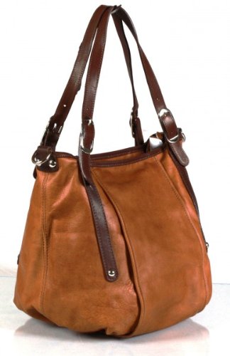 Ledertasche - Umh&auml;ngetasche hellbraun