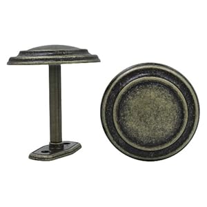 Levolor 54566906 Medallion Drapery Holdbacks, Antique Brass, 2-Pack - Window Treatment Hardware ...