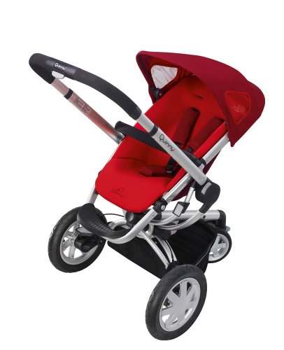 Imagen 2 de Quinny 60304990 Buzz 3 - Silla de paseo con cesta, capota, protector para la lluvia y adaptador para capazo (3 ruedas), color rojo