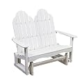 Lifestyle Adirondack Glider - White (4')