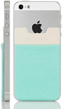 Sinjimoru Sinji Pouch B3 Adhesive accessory pocket for all iPhone, Samsung &amp; Android smart phones (Mint)