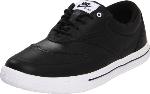 Nike Golf Men's Nike Lunar Swingtip Leather Golf Shoe,Black/White/Volt,12 M US
